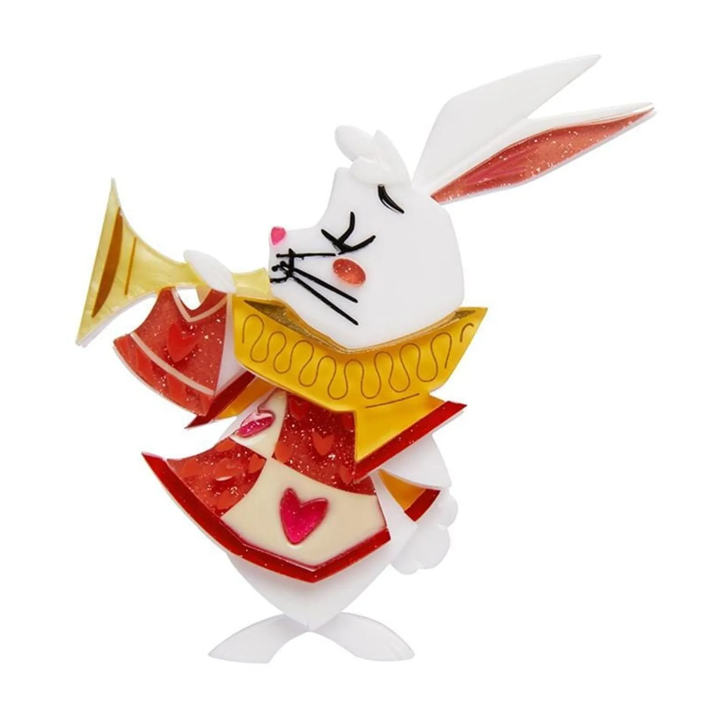The White Rabbit Announces Brooch