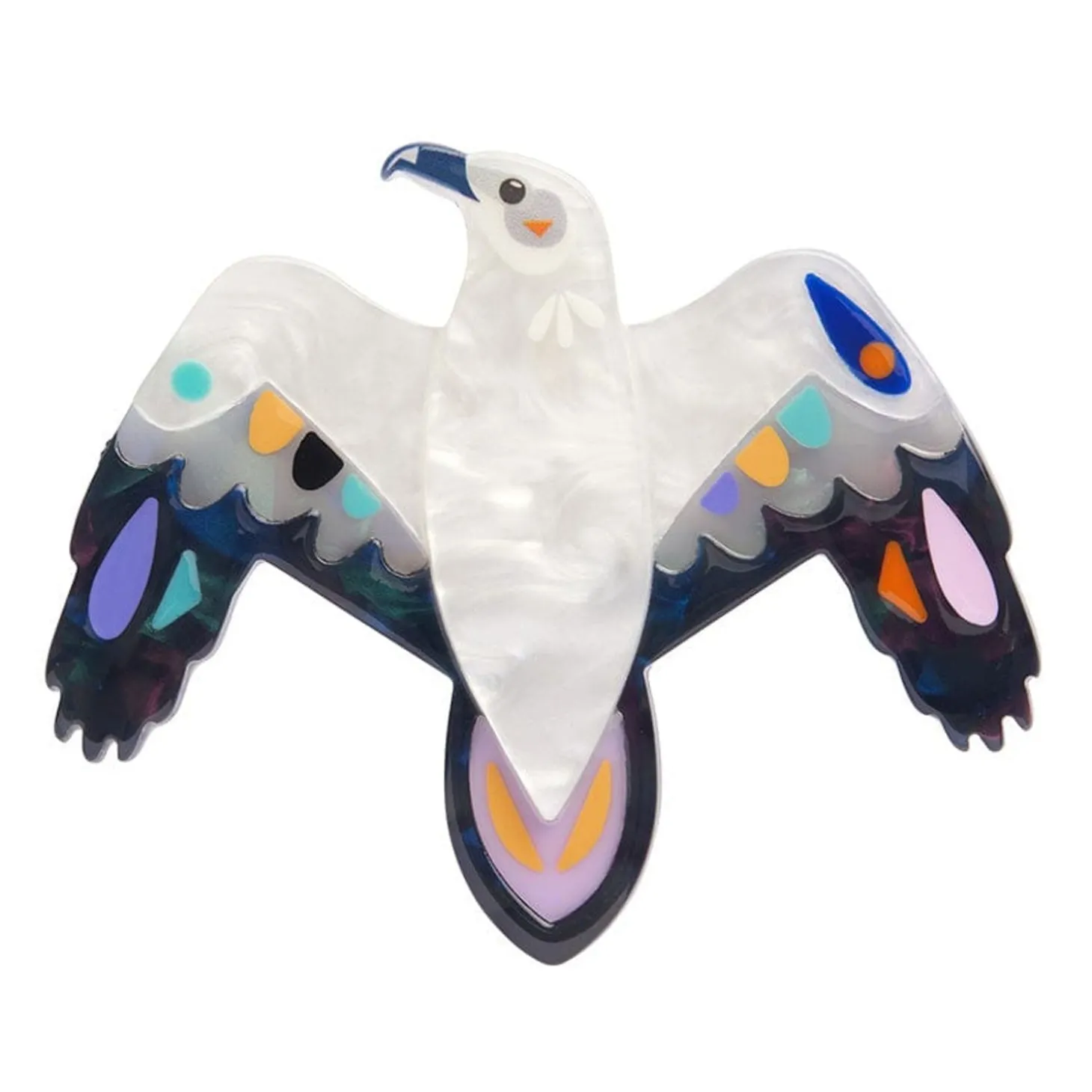 The Wily White Bellied Sea Eagle Brooch