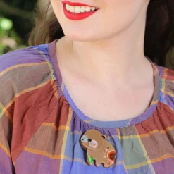 The Wondrous Wombat Brooch