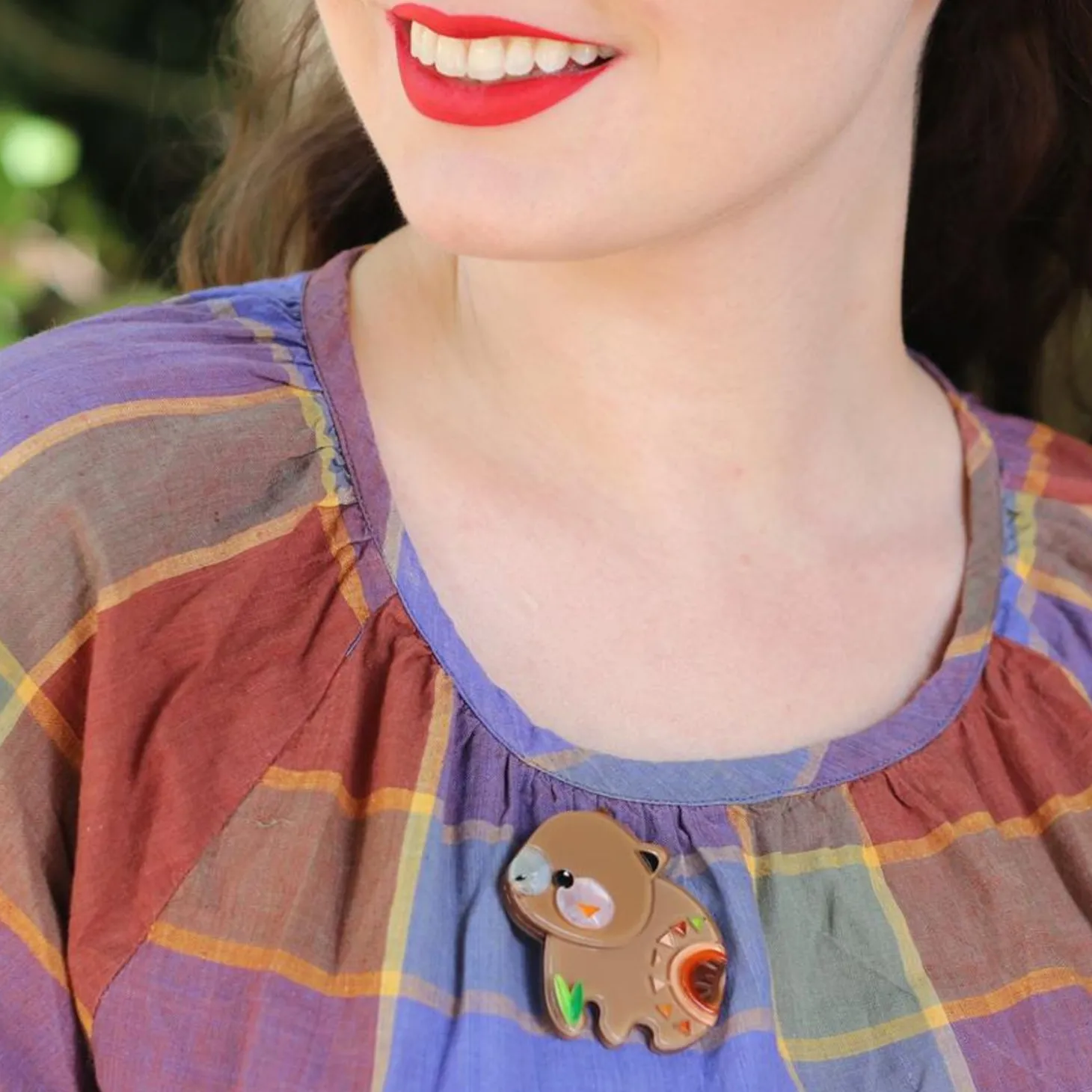 The Wondrous Wombat Brooch
