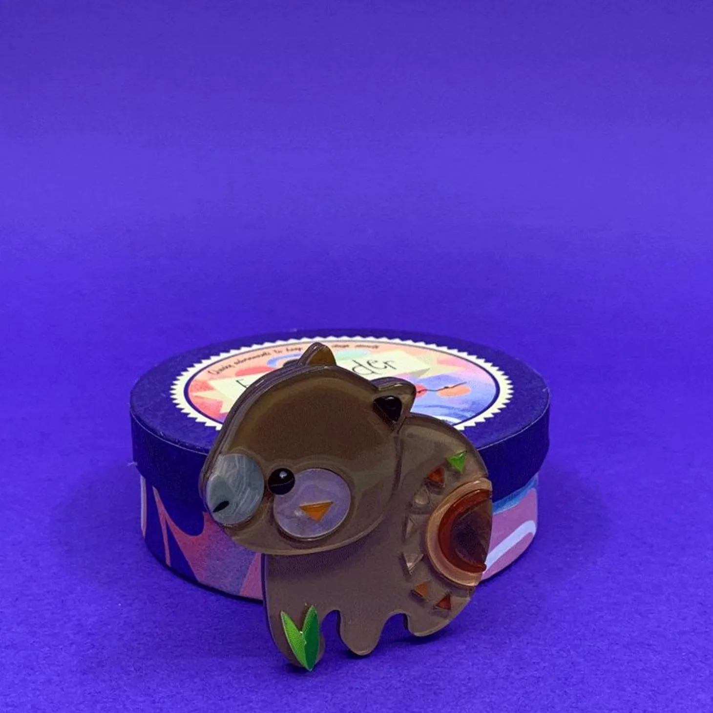The Wondrous Wombat Brooch