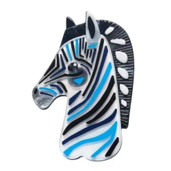 The Zealous Zebra Brooch