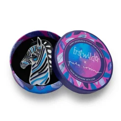 The Zealous Zebra Brooch