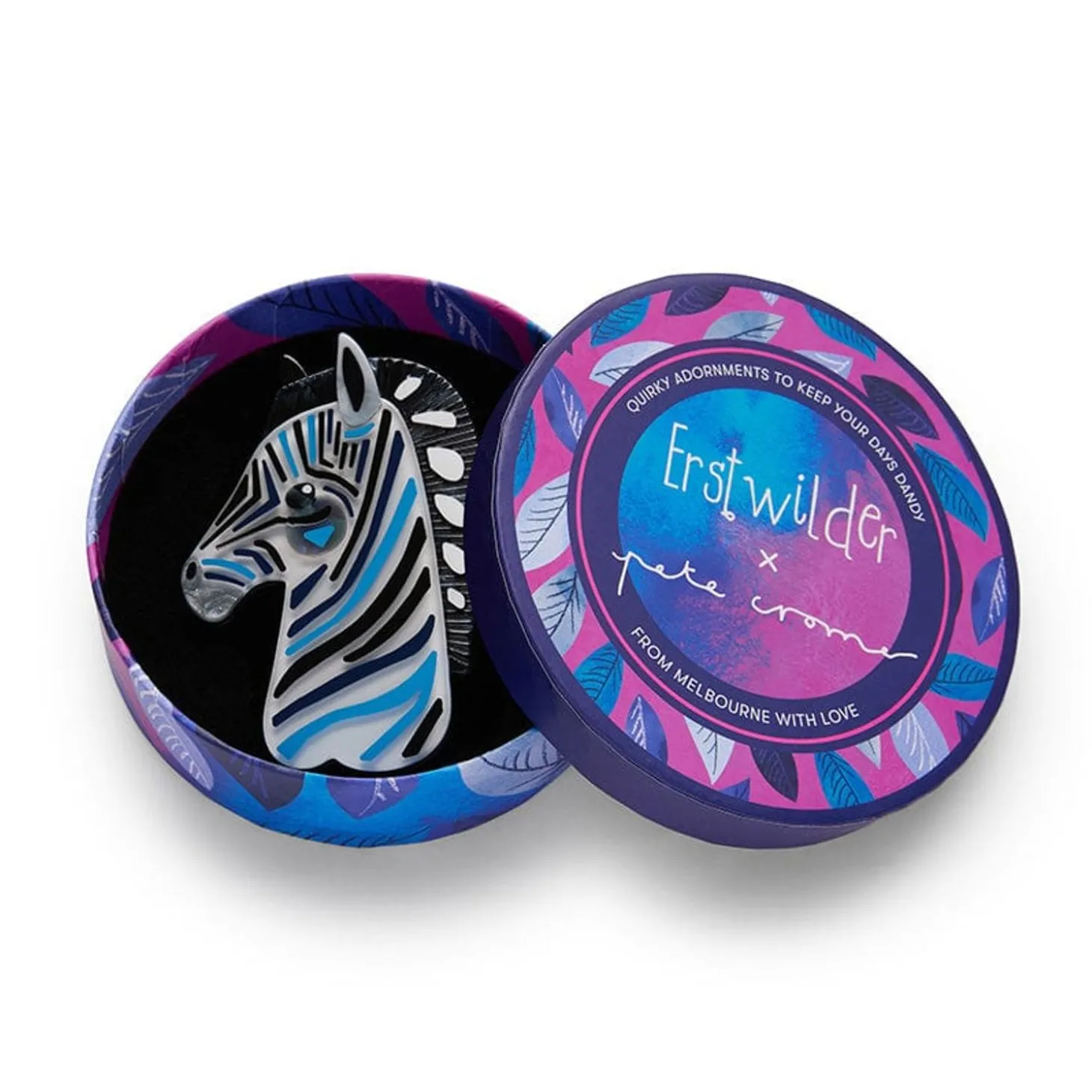 The Zealous Zebra Brooch