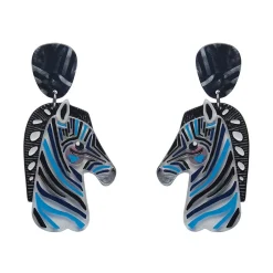 The Zealous Zebra Earrings