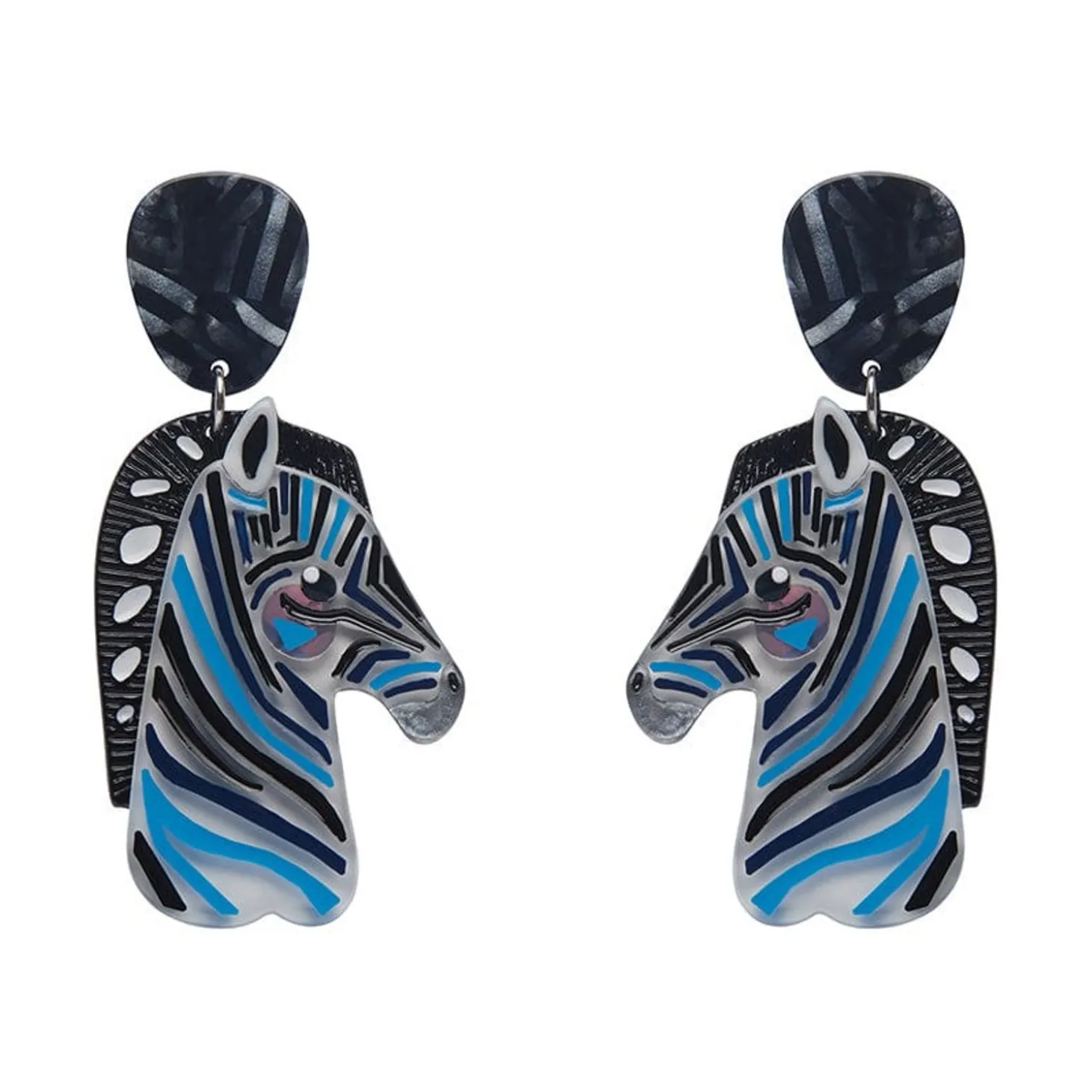 The Zealous Zebra Earrings