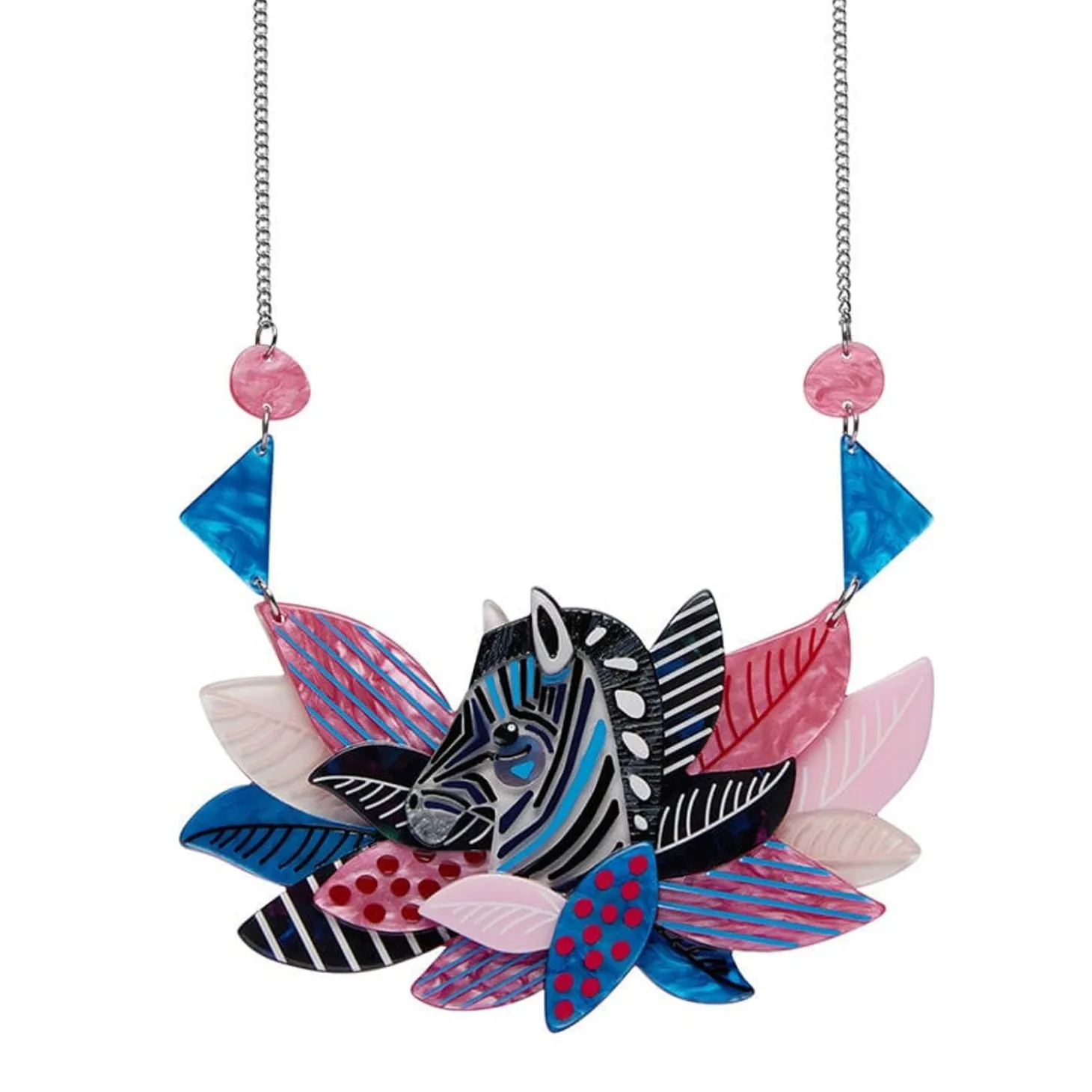 The Zealous Zebra Necklace
