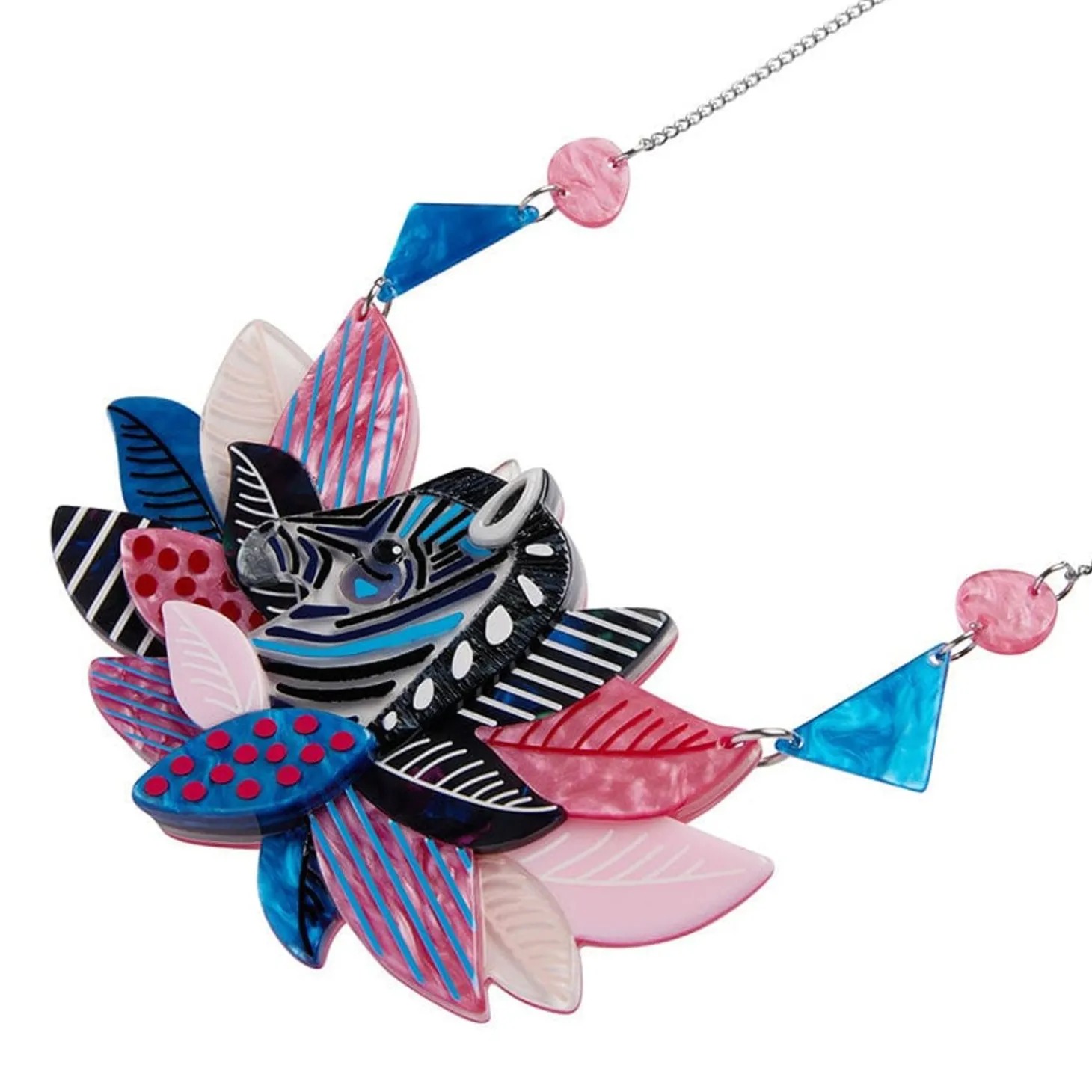 The Zealous Zebra Necklace