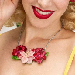 Tickled Pink Flower Necklace (Small)