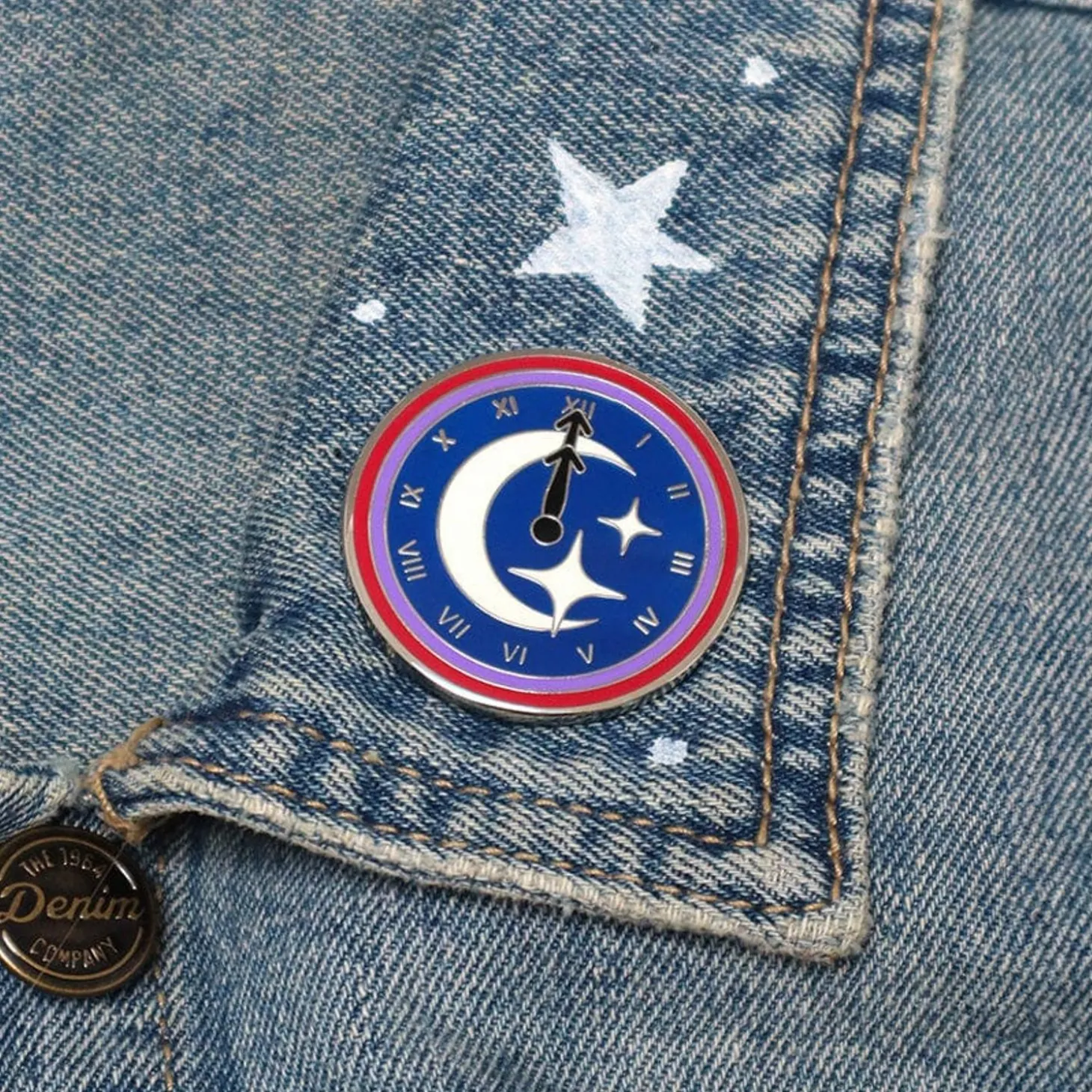 Timely Tale Enamel Pin