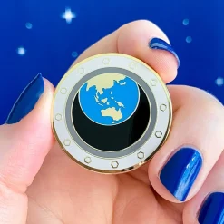 Tiny Blue Dot Enamel Pin