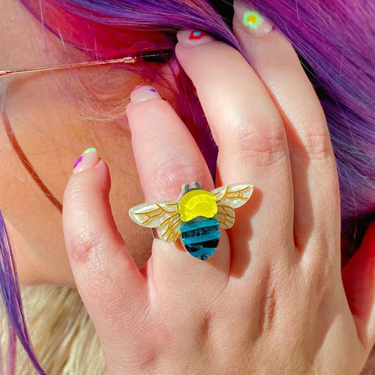 To Bee Or Not To Bee Statement Ring