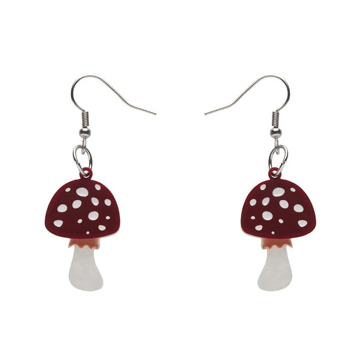 Twinning Toadstools Drop Earrings
