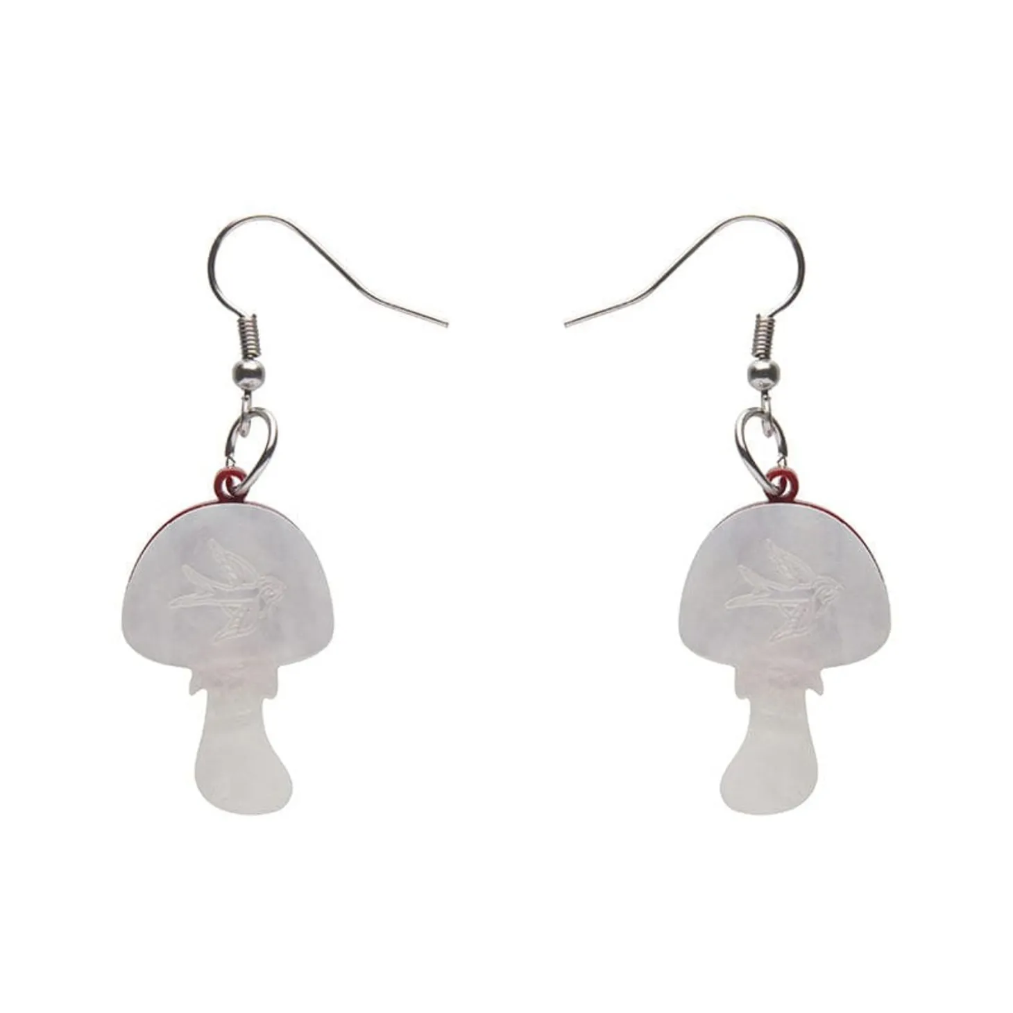 Twinning Toadstools Drop Earrings
