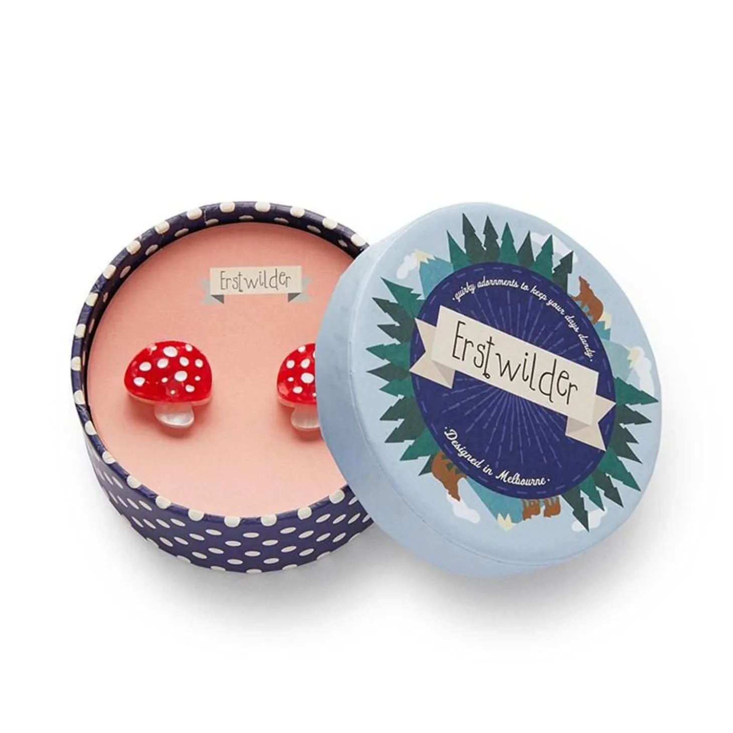 Twinning Toadstools Stud Earrings