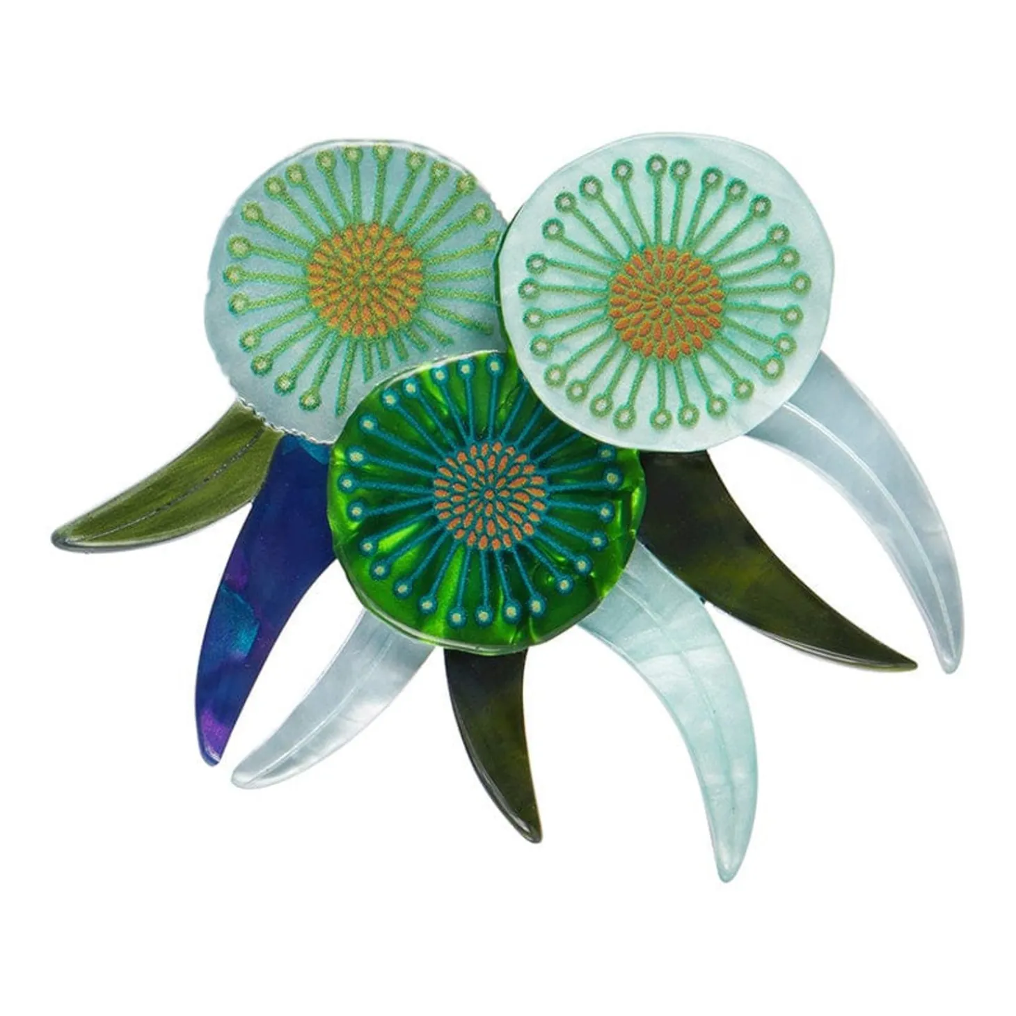 Verdant Green Gum Brooch