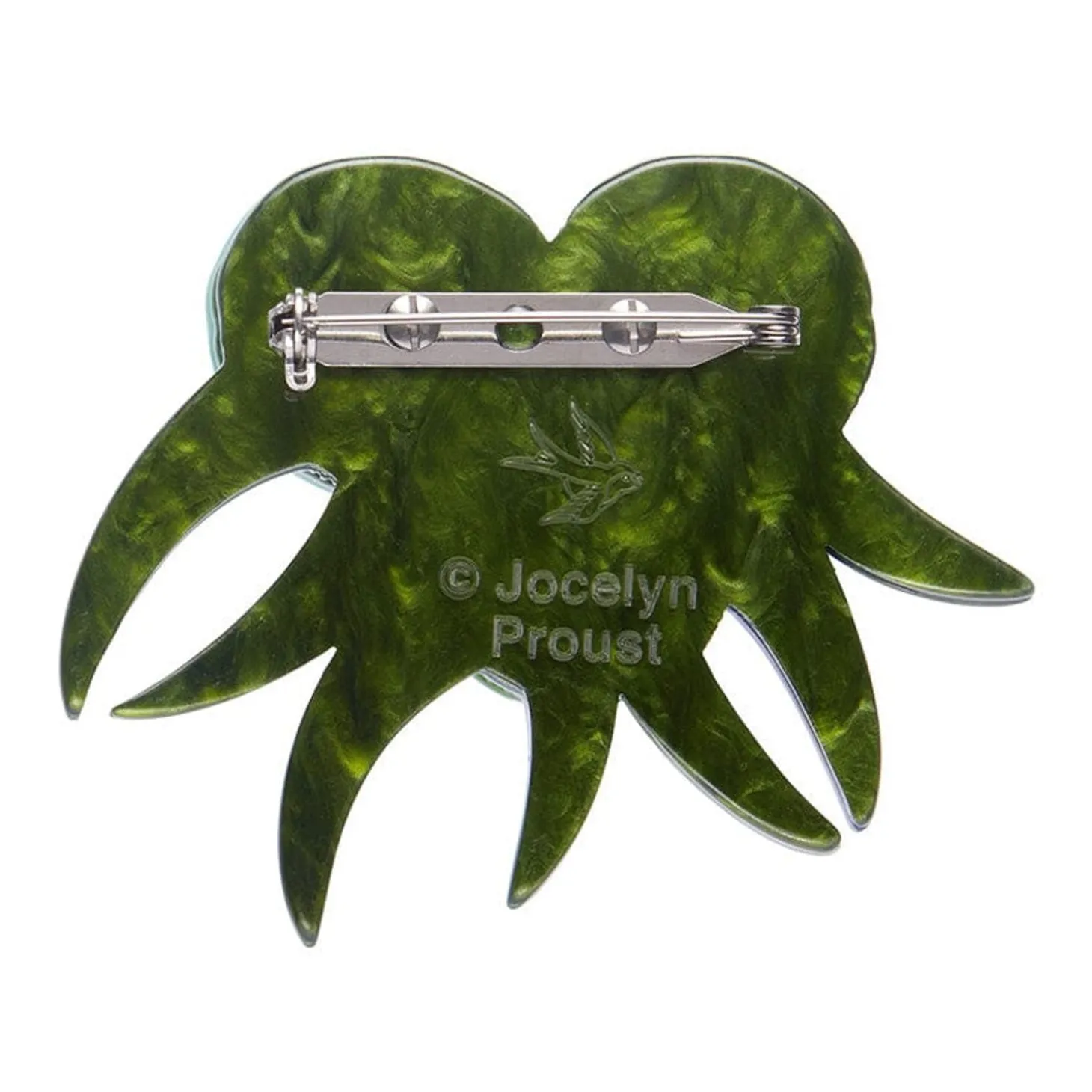 Verdant Green Gum Brooch