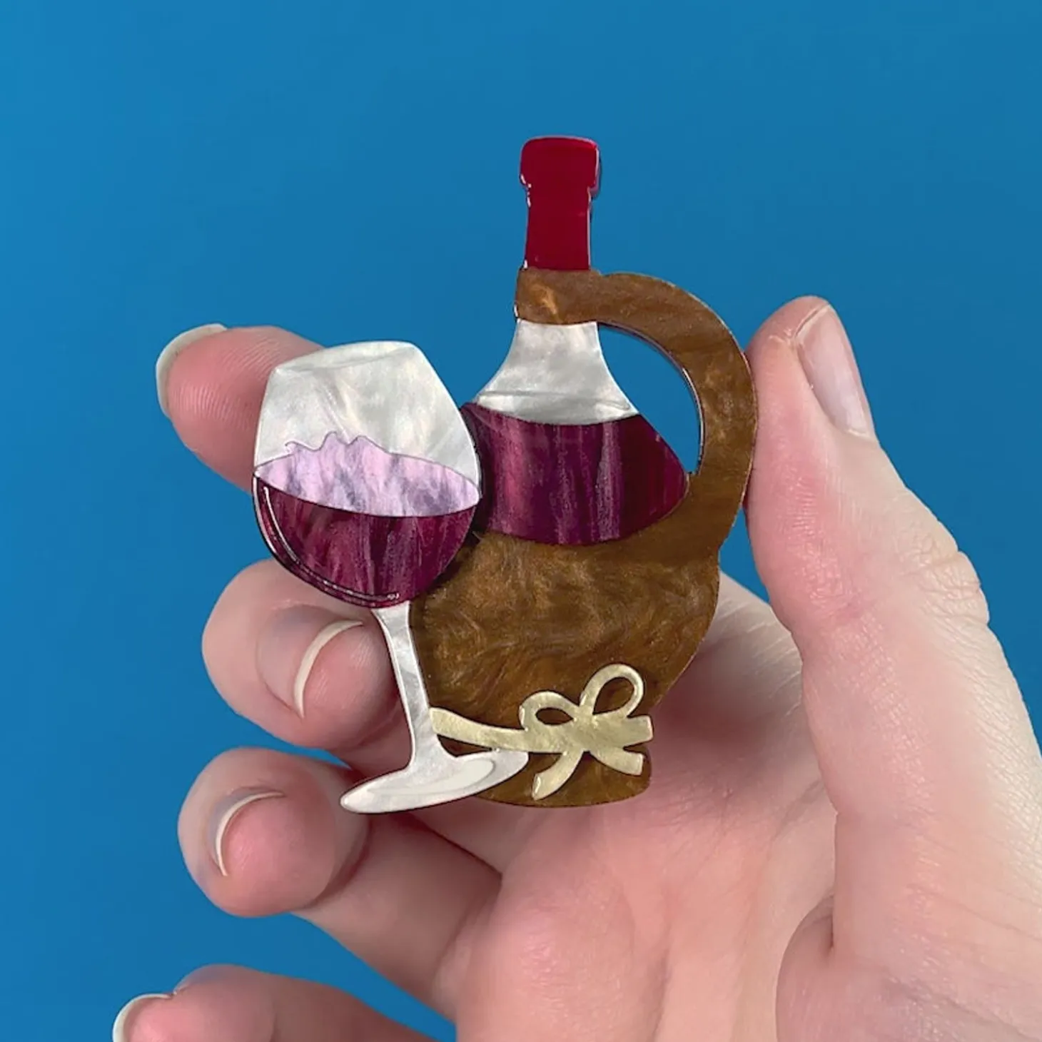 Vino Rosso Brooch