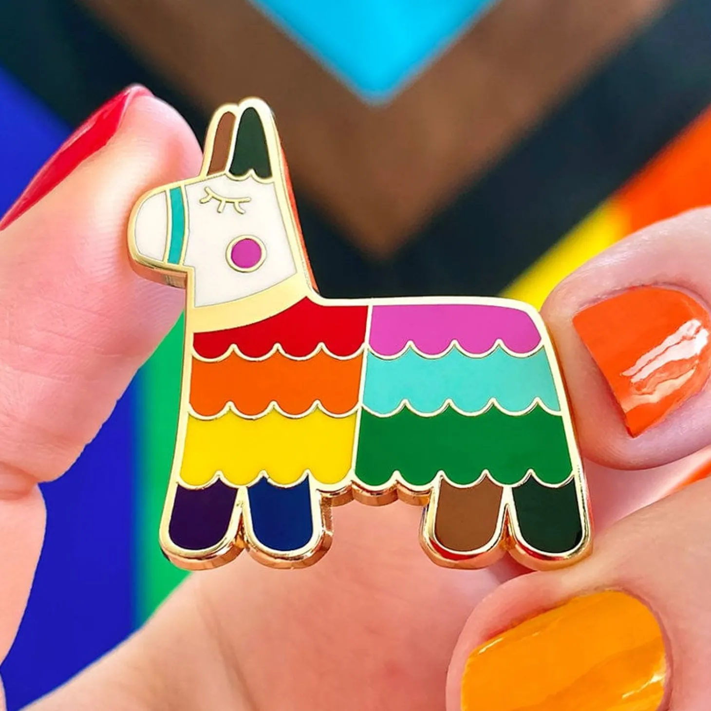 Viva Pride Pinata Enamel Pin
