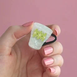 Wake Up And Smell The Coffee Mini Brooch