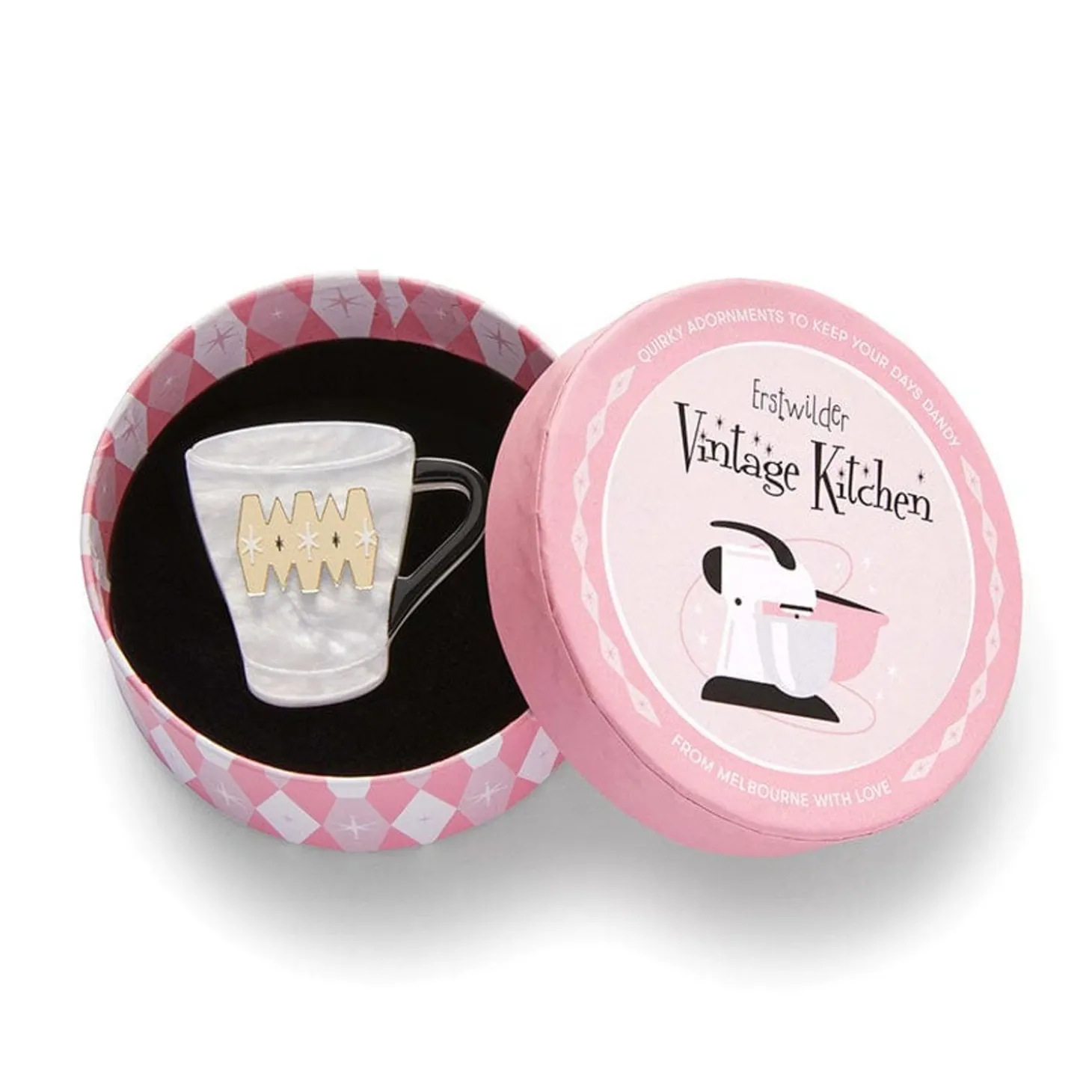 Wake Up And Smell The Coffee Mini Brooch