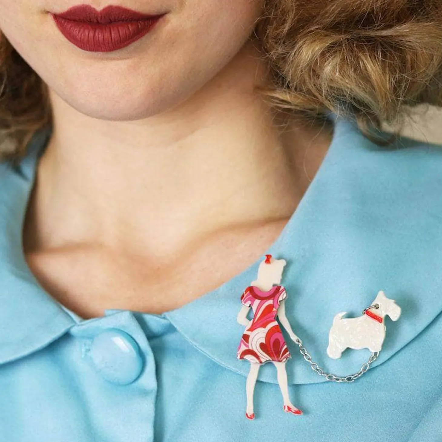 Walking Wonders Brooch