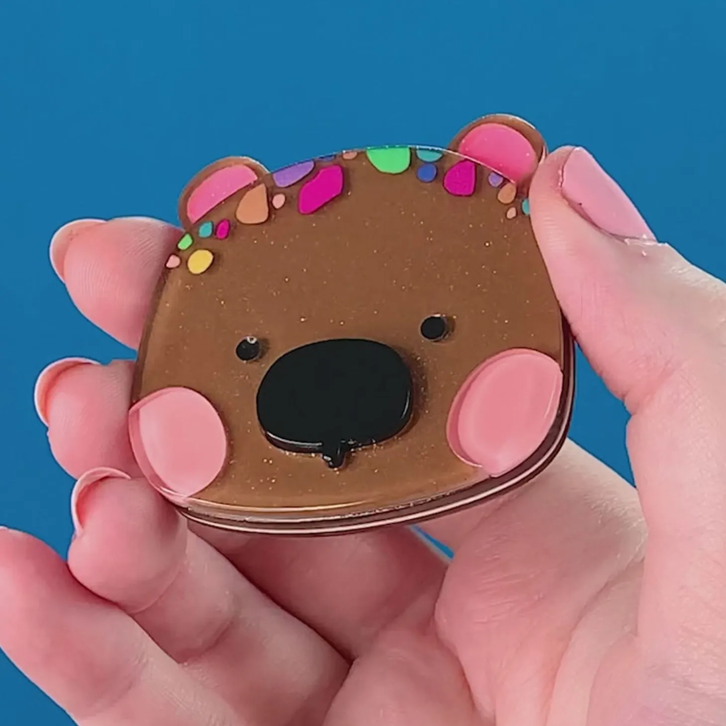Warren The Wombat Brooch