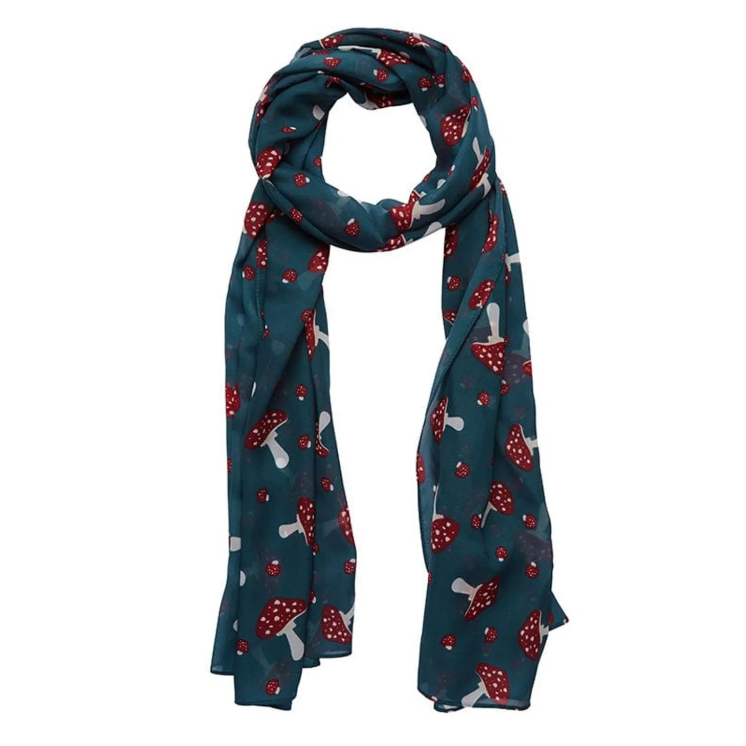 Well Spotted Neck Scarf Teal