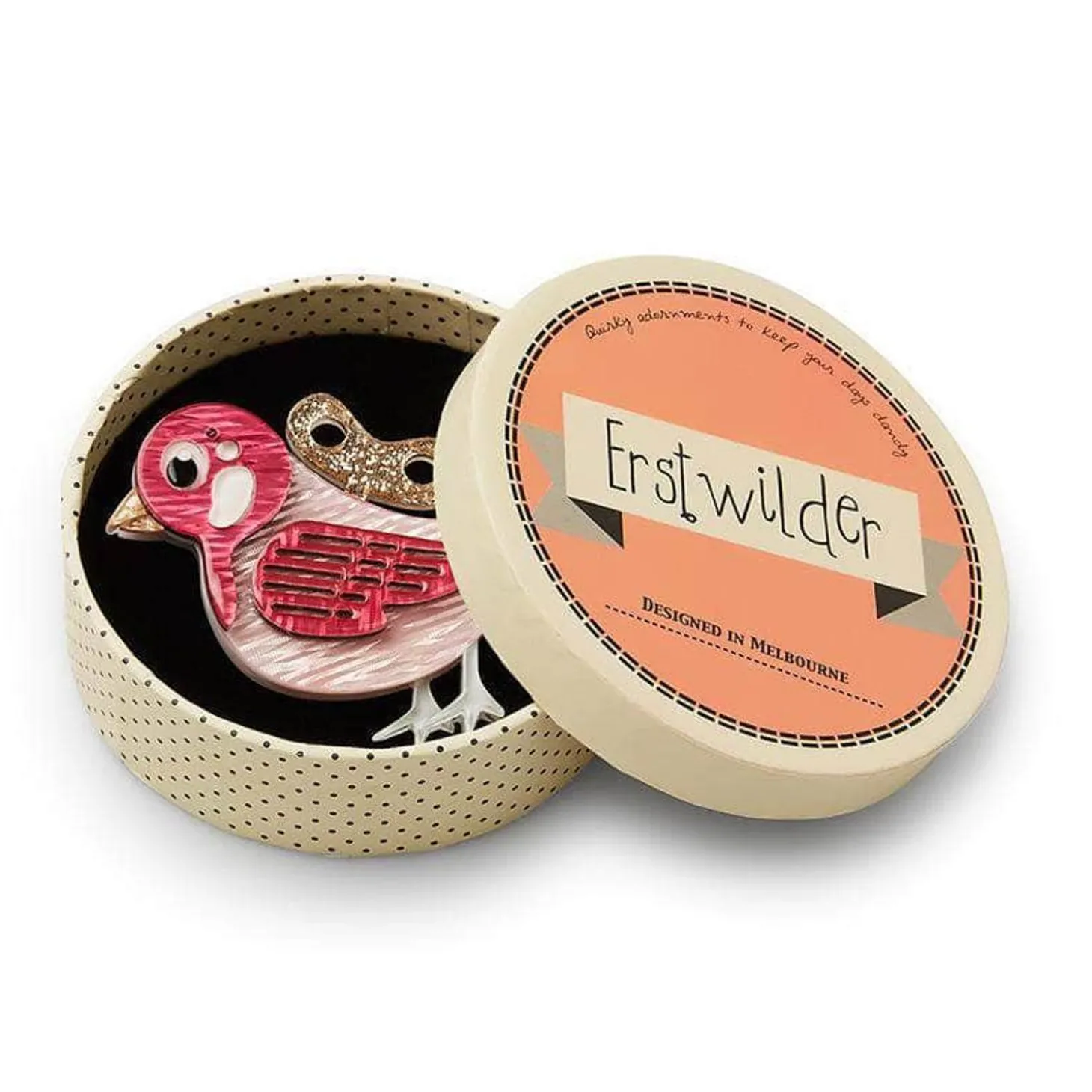 Wind-Up Whimsy Brooch