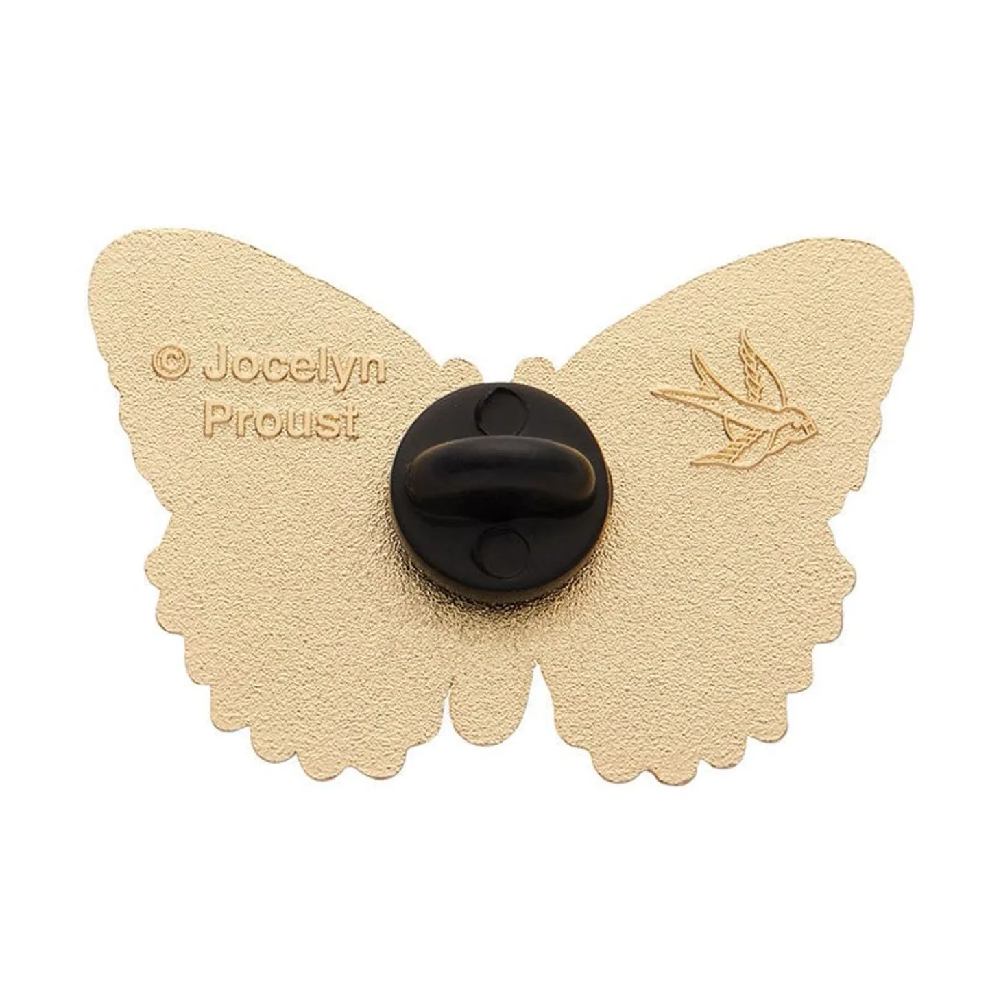 Wings Laced In Red Enamel Pin