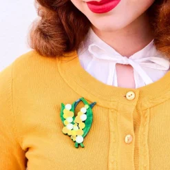 Woven Wattle Brooch