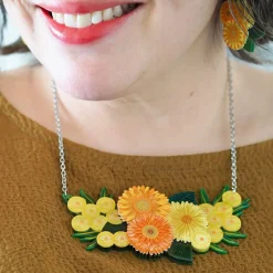 Yellow Efflorescence Necklace