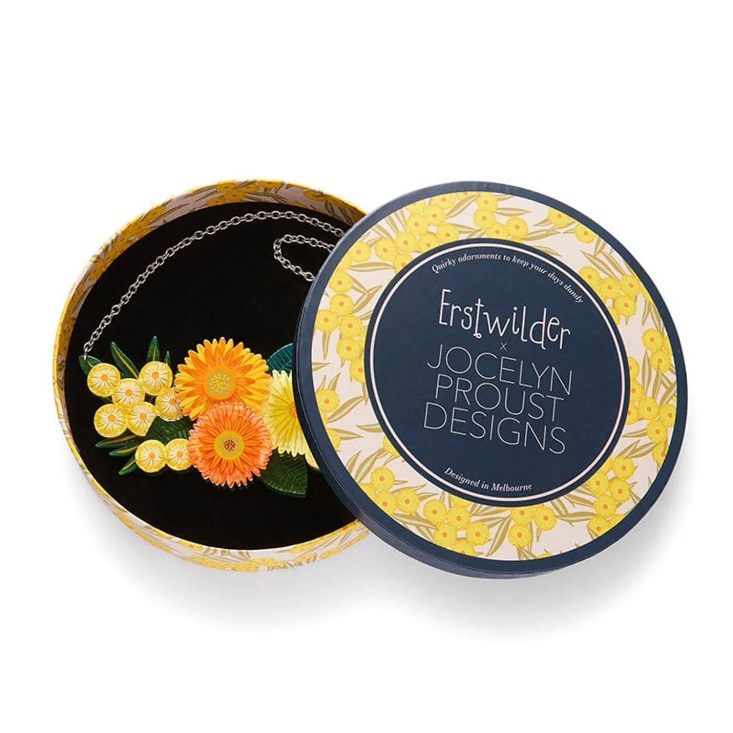 Yellow Efflorescence Necklace