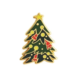 Yuletide Timber Enamel Pin