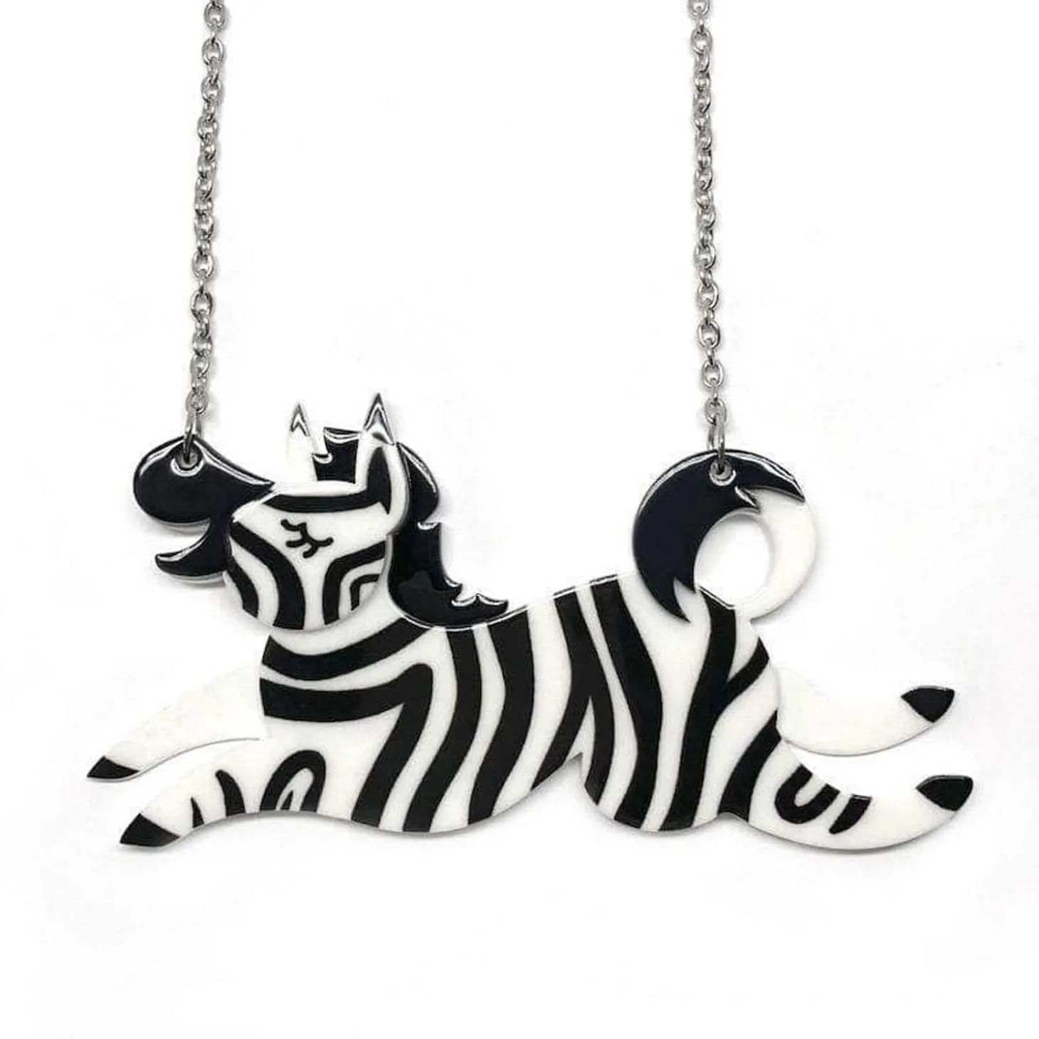 Zebra Crossing Necklace