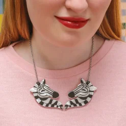 Zelda The Zany Zebra Necklace