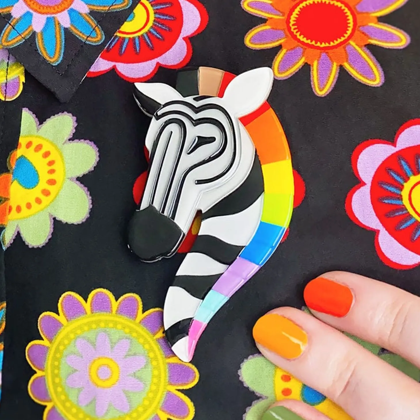 Zelda The Zestful Zebra Brooch