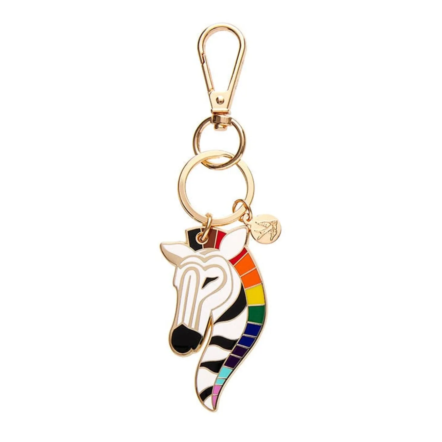 Zelda The Zestful Zebra Enamel Key Ring