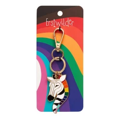Zelda The Zestful Zebra Enamel Key Ring