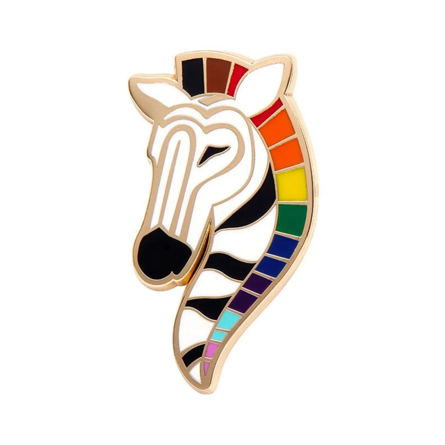 Zelda The Zestful Zebra Enamel Pin