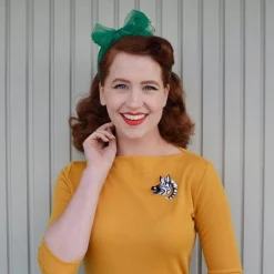 Zesty Zebra Brooch